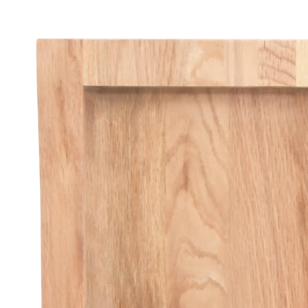 Bathroom Countertop 60x40x(2-6) Solid Wood Light Brown 80 cm