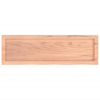 Bathroom Countertop 60x30x(2-4) Solid Wood Light Brown 100 cm
