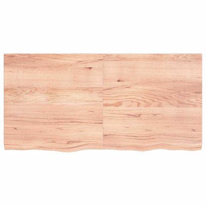 Bathroom Countertop 40x60x(2-4) Solid Wood Light Brown 120 cm