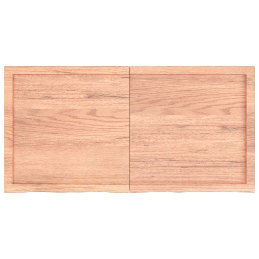Bathroom Countertop 40x60x(2-6) Solid Wood Light Brown 120 cm