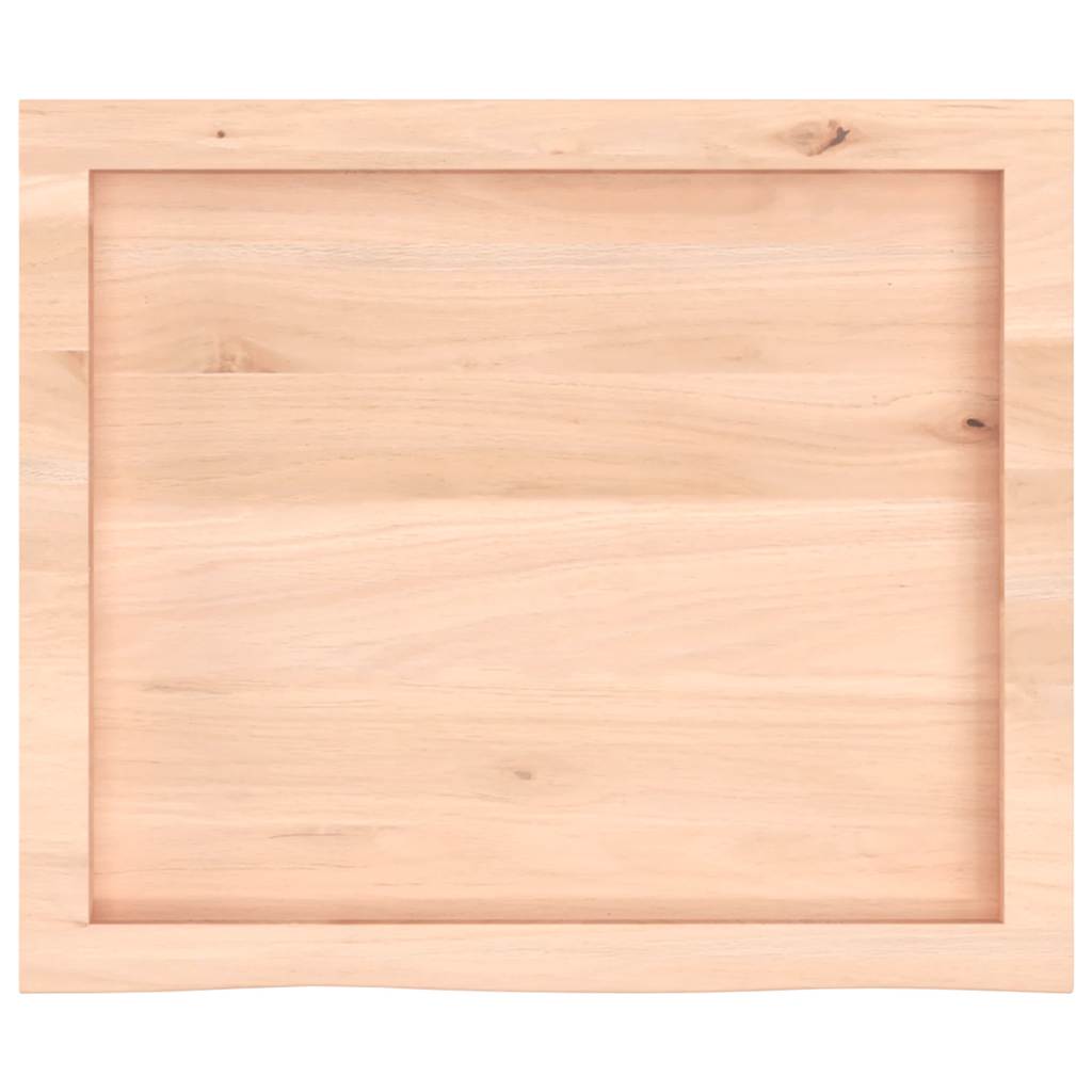 Table Top 60x50x(2-4) Untreated Solid Wood Oak Natural 60 cm