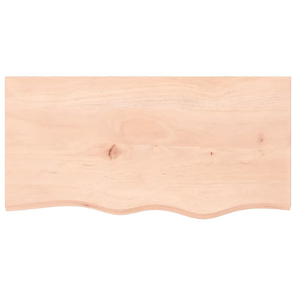 Table Top 60x40x(2-4) Untreated Solid Wood Oak Natural 80 cm