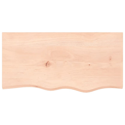 Table Top 60x40x(2-6) Untreated Solid Wood Oak Natural 80 cm