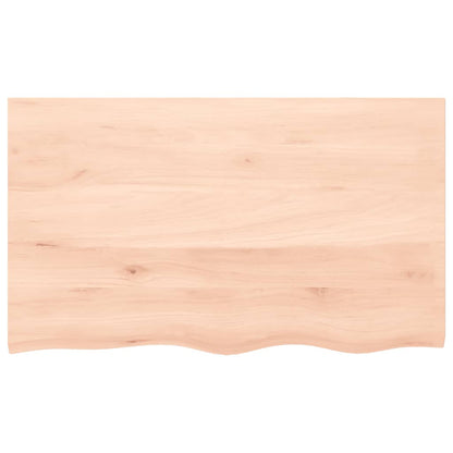 Table Top 60x60x(2-4) Untreated Solid Wood Oak Natural 100 cm