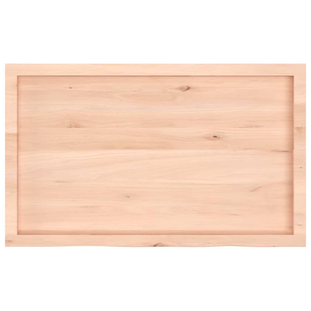Table Top 60x60x(2-4) Untreated Solid Wood Oak Natural 100 cm
