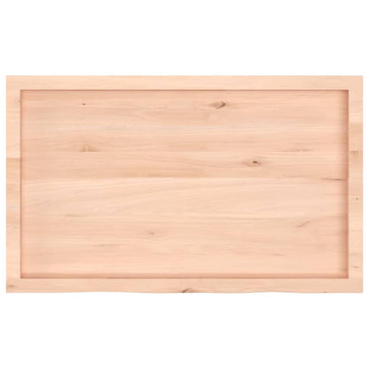 Table Top 60x60x(2-4) Untreated Solid Wood Oak Natural 100 cm