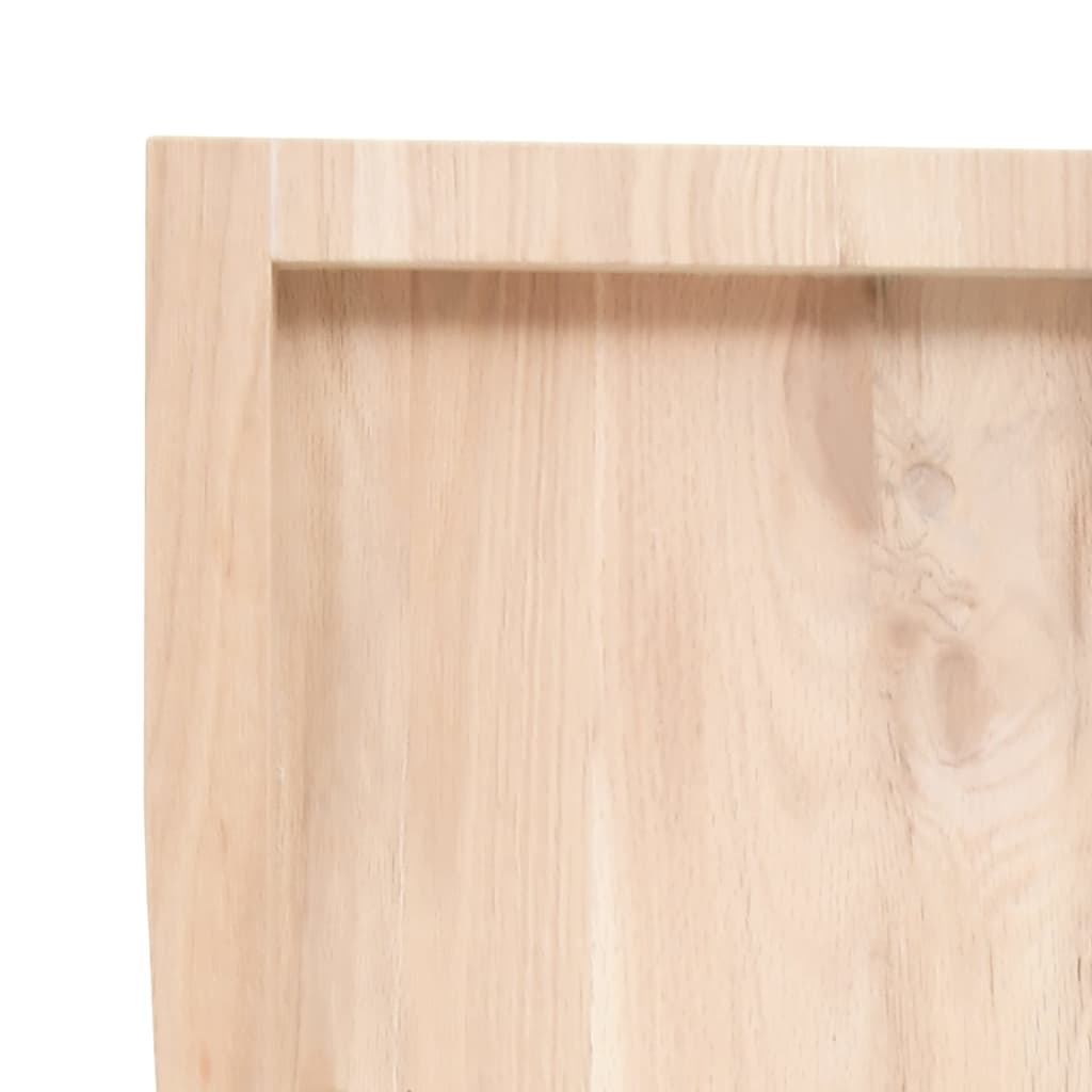 Table Top 60x60x(2-4) Untreated Solid Wood Oak Natural 100 cm