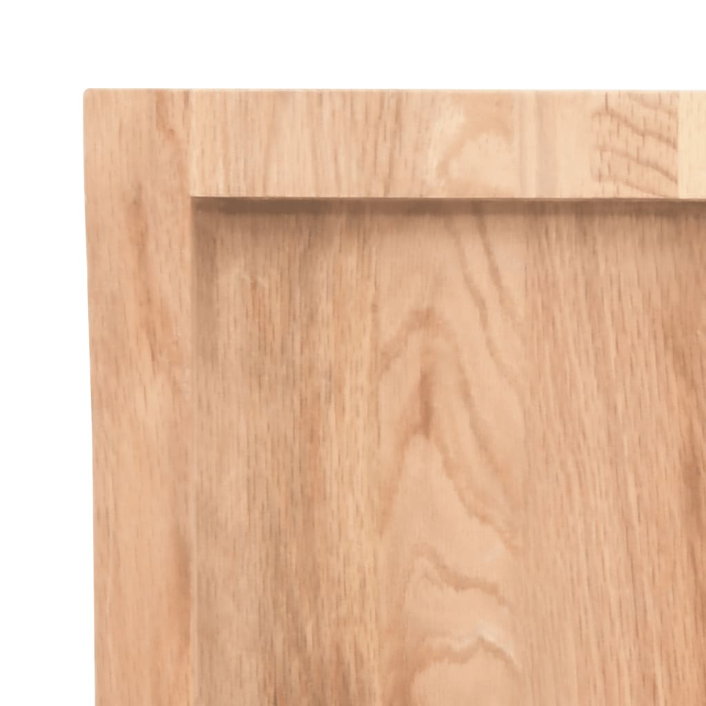 Table Top 60x50x(2-4) Treated Solid Wood Oak Light Brown 80 cm