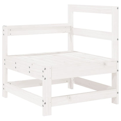 vidaXL 6 Piece Garden Lounge Set White Solid Wood Pine 6