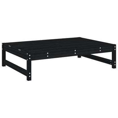 vidaXL 4 Piece Garden Lounge Set Black Solid Wood Pine 4