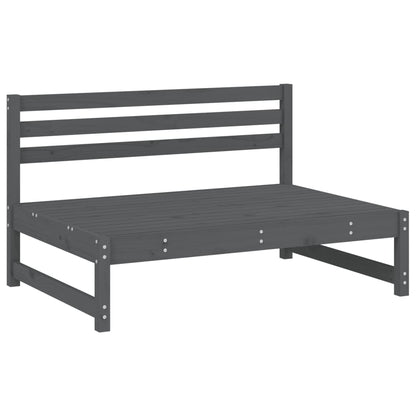 vidaXL 5 Piece Garden Lounge Set Grey Solid Wood Pine 3