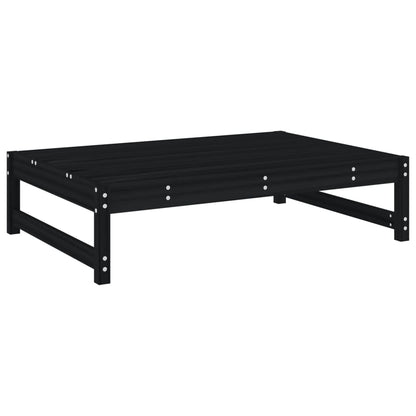 vidaXL 5 Piece Garden Lounge Set Black Solid Wood Pine 4