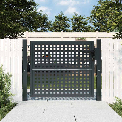 vidaXL Garden Gate Anthracite Steel