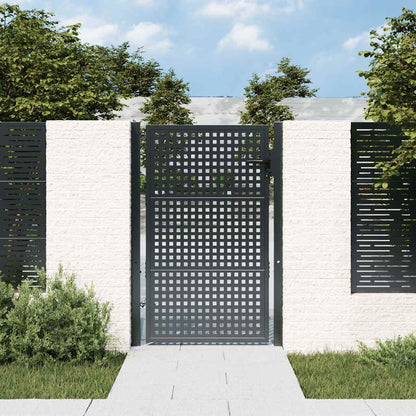 vidaXL Garden Gate Anthracite Steel