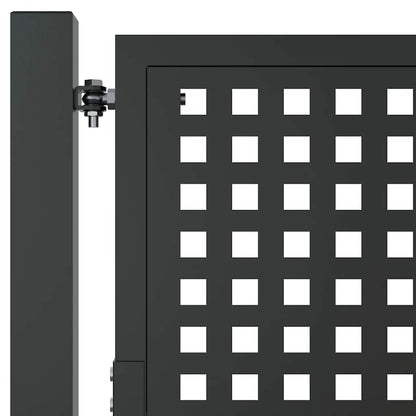 vidaXL Garden Gate Anthracite 100x200 cm Steel 5
