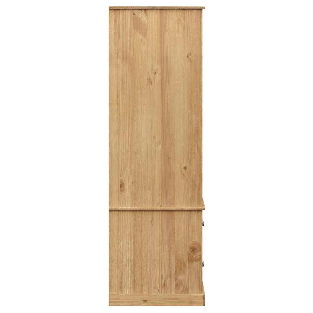 vidaXL Wardrobe "VIGO" 90x55x170 cm Solid Wood Pine 5