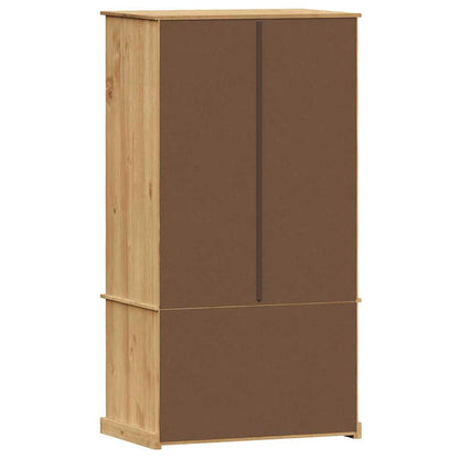 vidaXL Wardrobe "VIGO" 90x55x170 cm Solid Wood Pine 6