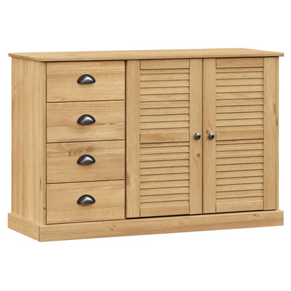 vidaXL Sideboard with Drawers VIGO 113x40x75 cm Solid Wood Pine 2