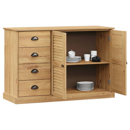vidaXL Sideboard with Drawers VIGO 113x40x75 cm Solid Wood Pine 3