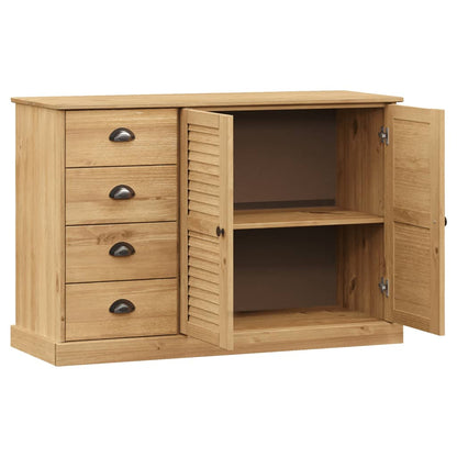 vidaXL Sideboard with Drawers VIGO 113x40x75 cm Solid Wood Pine 4