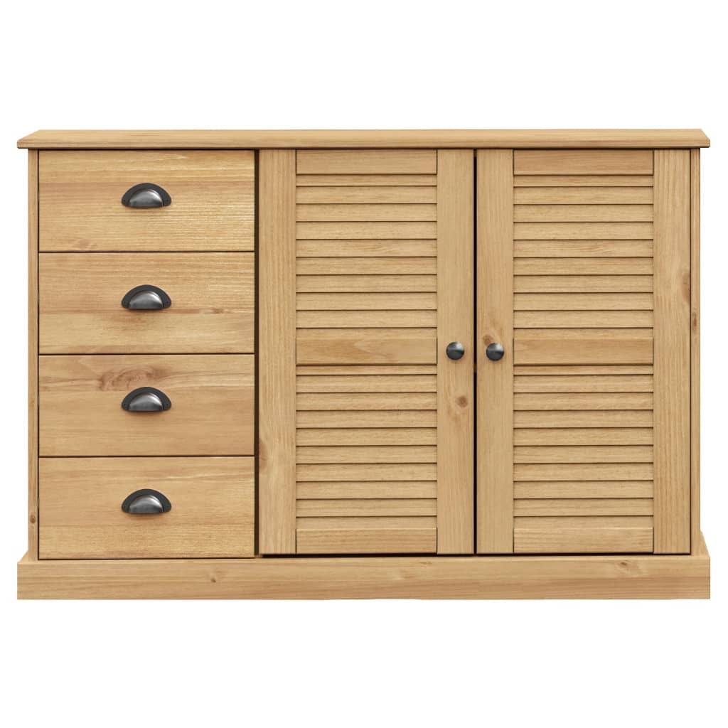 vidaXL Sideboard with Drawers VIGO 113x40x75 cm Solid Wood Pine 5