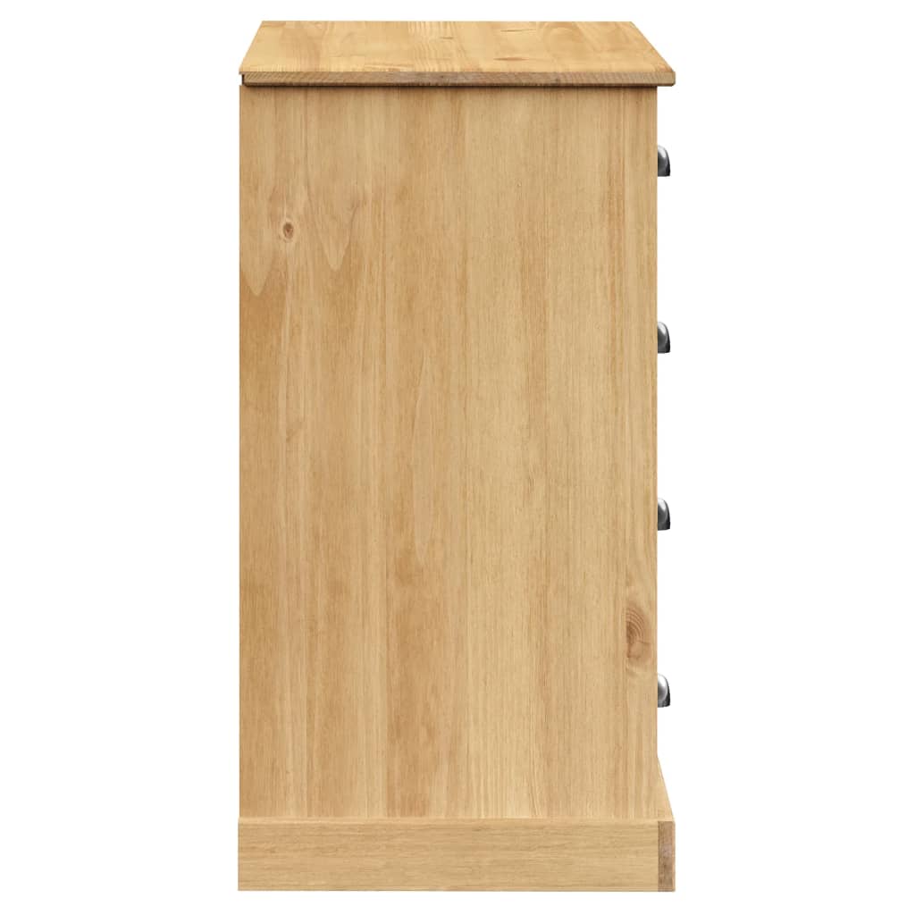 vidaXL Sideboard with Drawers VIGO 113x40x75 cm Solid Wood Pine 6