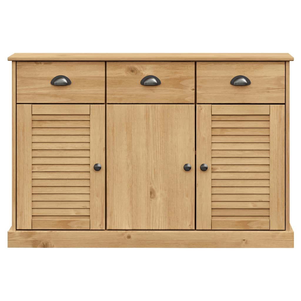 vidaXL Sideboard with Drawers VIGO 113x40x75 cm Solid Wood Pine 5