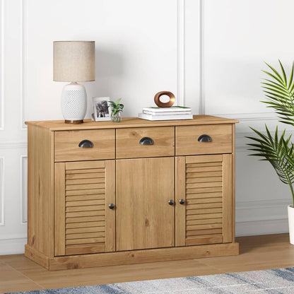 vidaXL Sideboard with Drawers VIGO 113x40x75 cm Solid Wood Pine 1