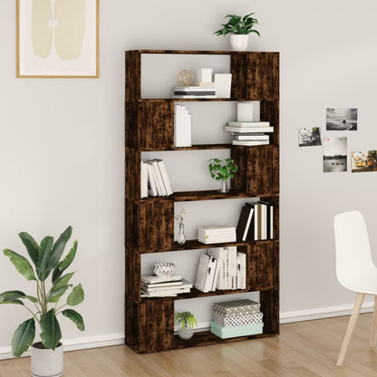 Book Cabinet Room Divider 100x24x188 cm Smoked oak