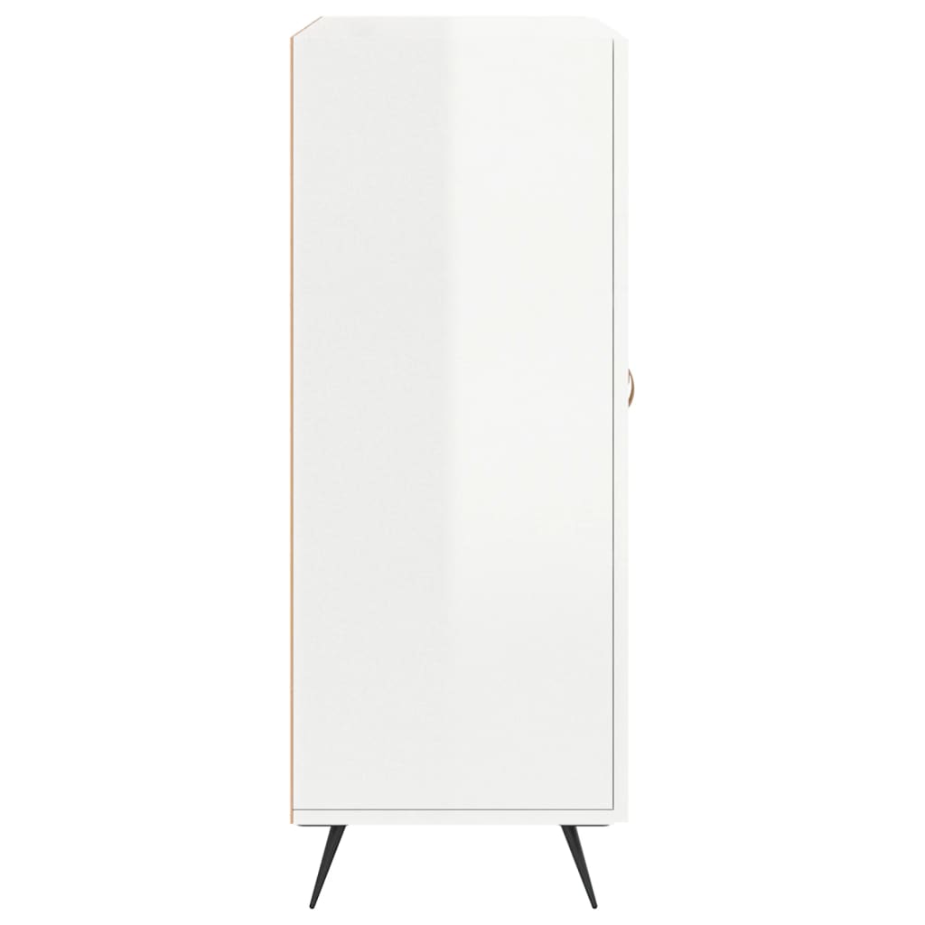 Sideboard 69,5x34x90 cm Engineered Wood High gloss white