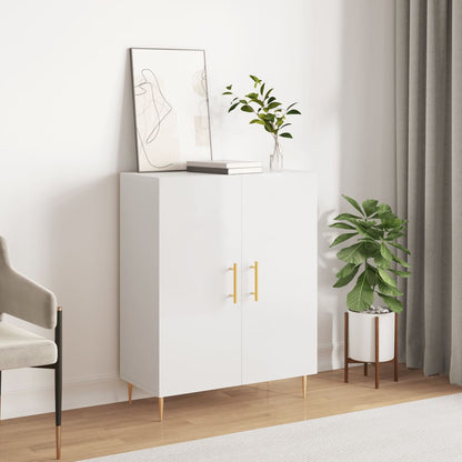 Sideboard 69,5x34x90 cm Engineered Wood High gloss white