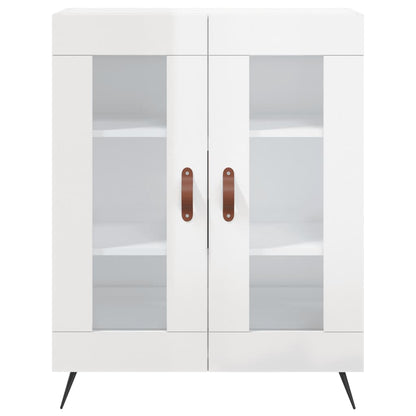Sideboard 69,5x34x90 cm Engineered Wood High gloss white