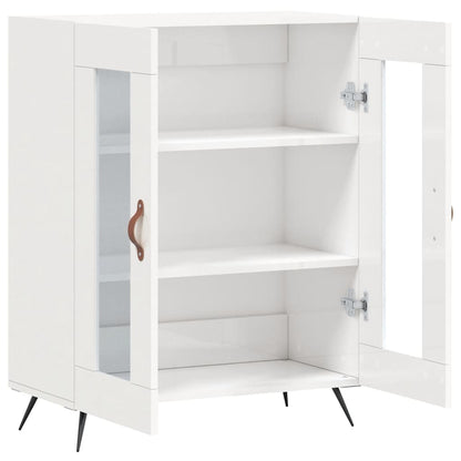 Sideboard 69,5x34x90 cm Engineered Wood High gloss white