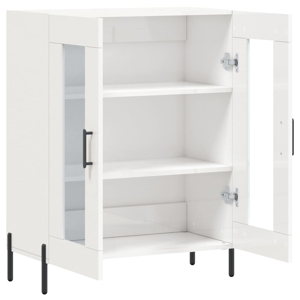 Sideboard 69,5x34x90 cm Engineered Wood High gloss white