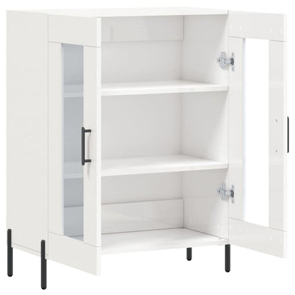 Sideboard 69,5x34x90 cm Engineered Wood High gloss white