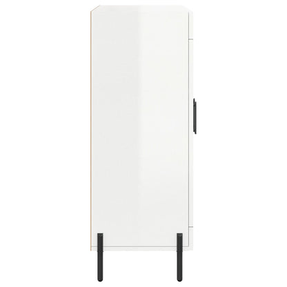 Sideboard 69,5x34x90 cm Engineered Wood High gloss white