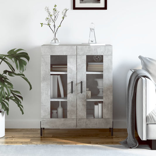 Sideboard 69,5x34x90 cm Engineered Wood Concrete grey