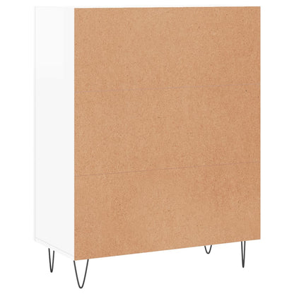 Sideboard 69,5x34x90 cm Engineered Wood High gloss white