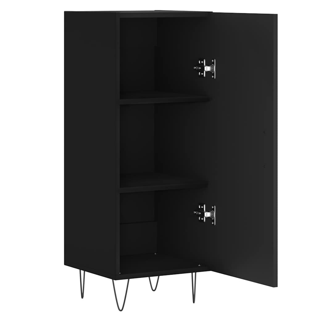Sideboard 34,5x34x90 cm Engineered Wood Black