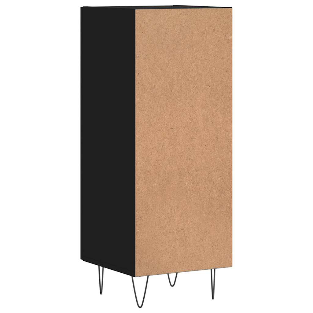 Sideboard 34,5x34x90 cm Engineered Wood Black