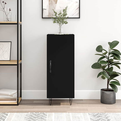 Sideboard 34,5x34x90 cm Engineered Wood Black