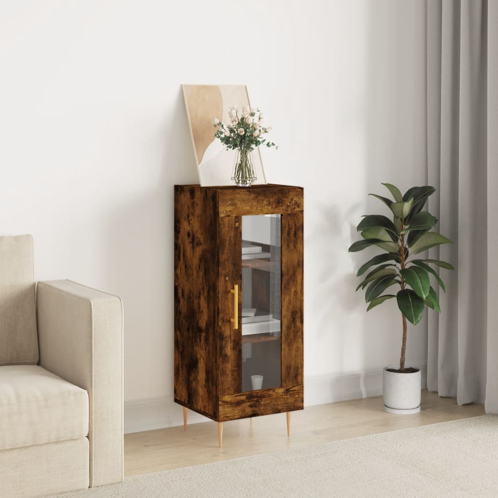 Sideboard 34,5x34x90 cm Engineered Wood Smoked oak