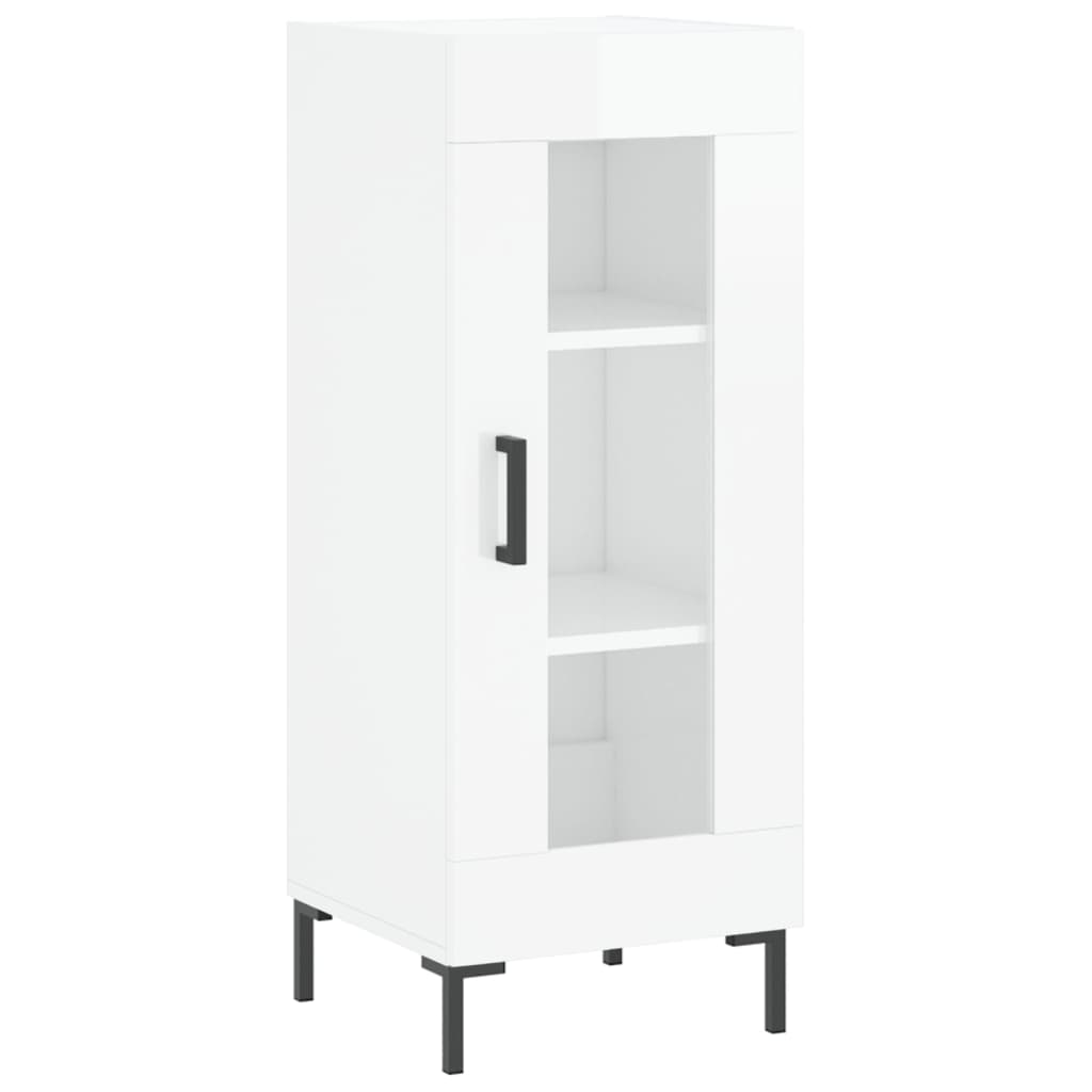 Sideboard 34,5x34x90 cm Engineered Wood High gloss white