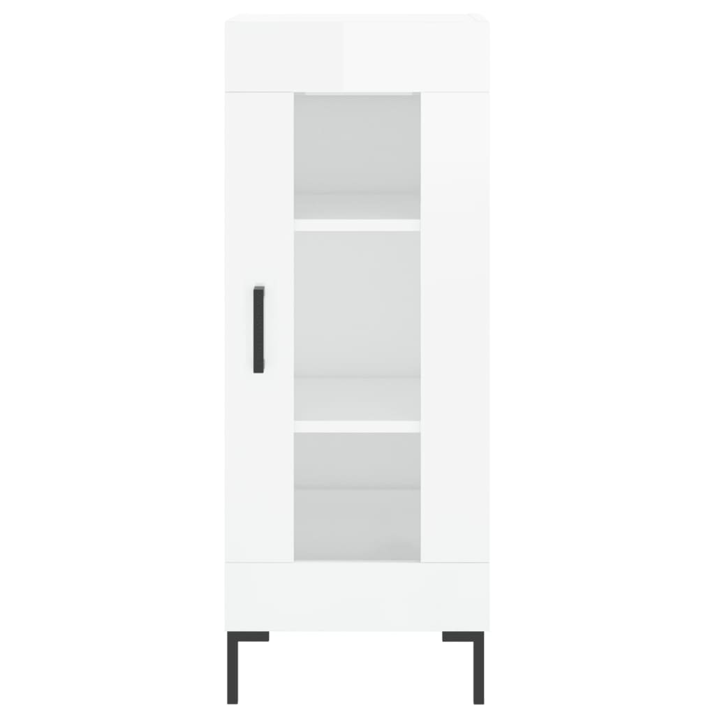 Sideboard 34,5x34x90 cm Engineered Wood High gloss white