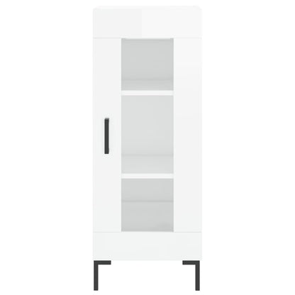 Sideboard 34,5x34x90 cm Engineered Wood High gloss white
