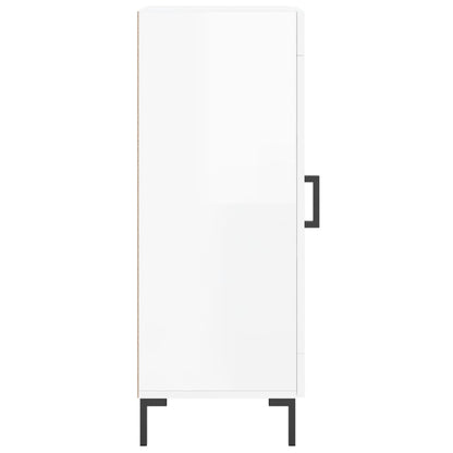Sideboard 34,5x34x90 cm Engineered Wood High gloss white