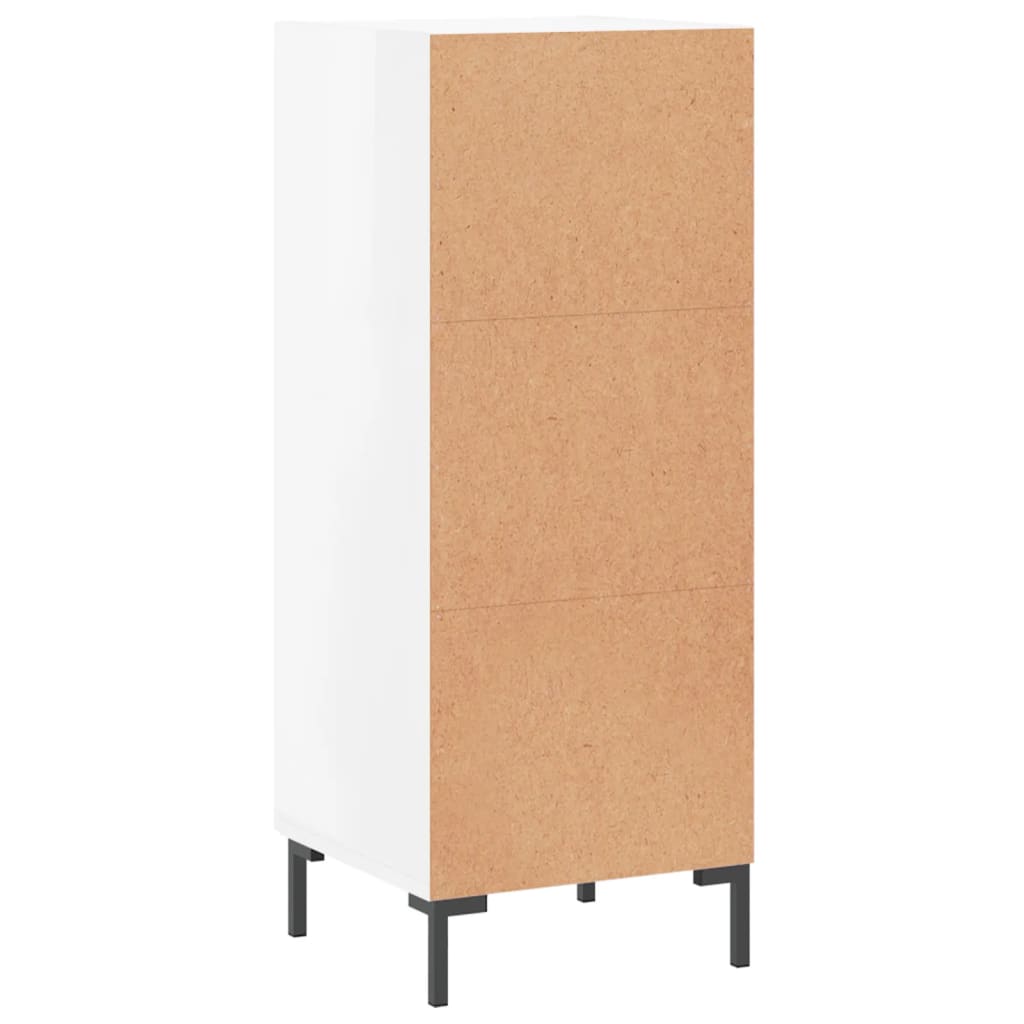 Sideboard 34,5x34x90 cm Engineered Wood High gloss white
