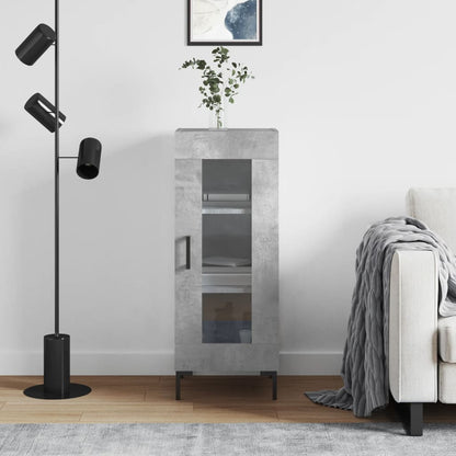 Sideboard 34,5x34x90 cm Engineered Wood Concrete grey