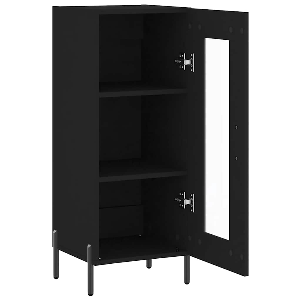 Sideboard 34,5x34x90 cm Engineered Wood Black