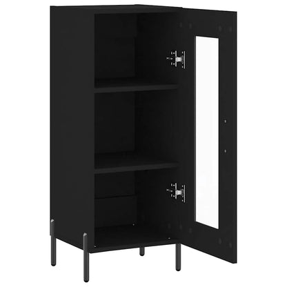 Sideboard 34,5x34x90 cm Engineered Wood Black